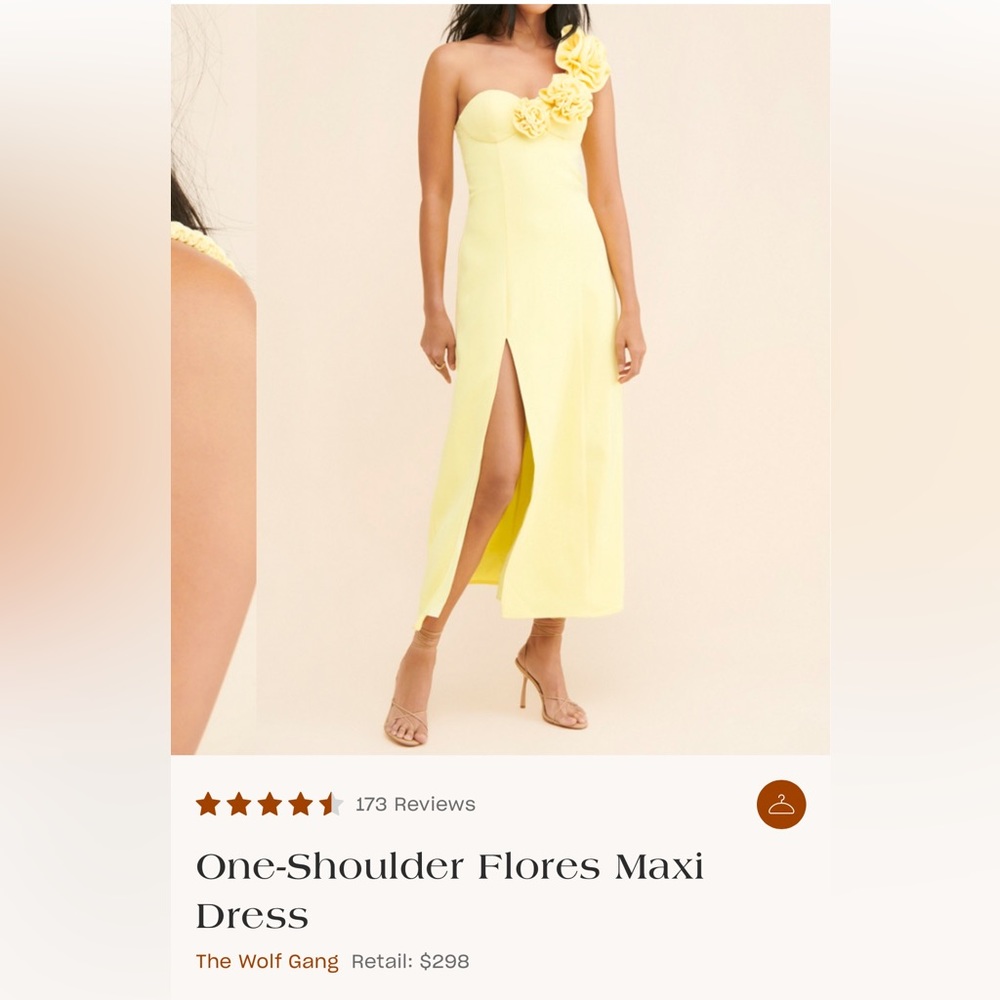 Free People / The Wolf Gang - one shoulder Flores Maxi Dress